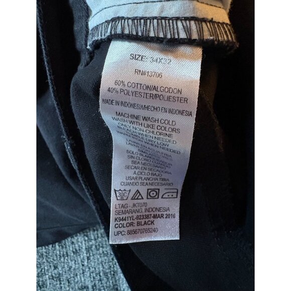 Lee Men's Black Straight-Leg Jeans 34 x 32 Cotton Blend Comfortable E - Picture 2 of 7